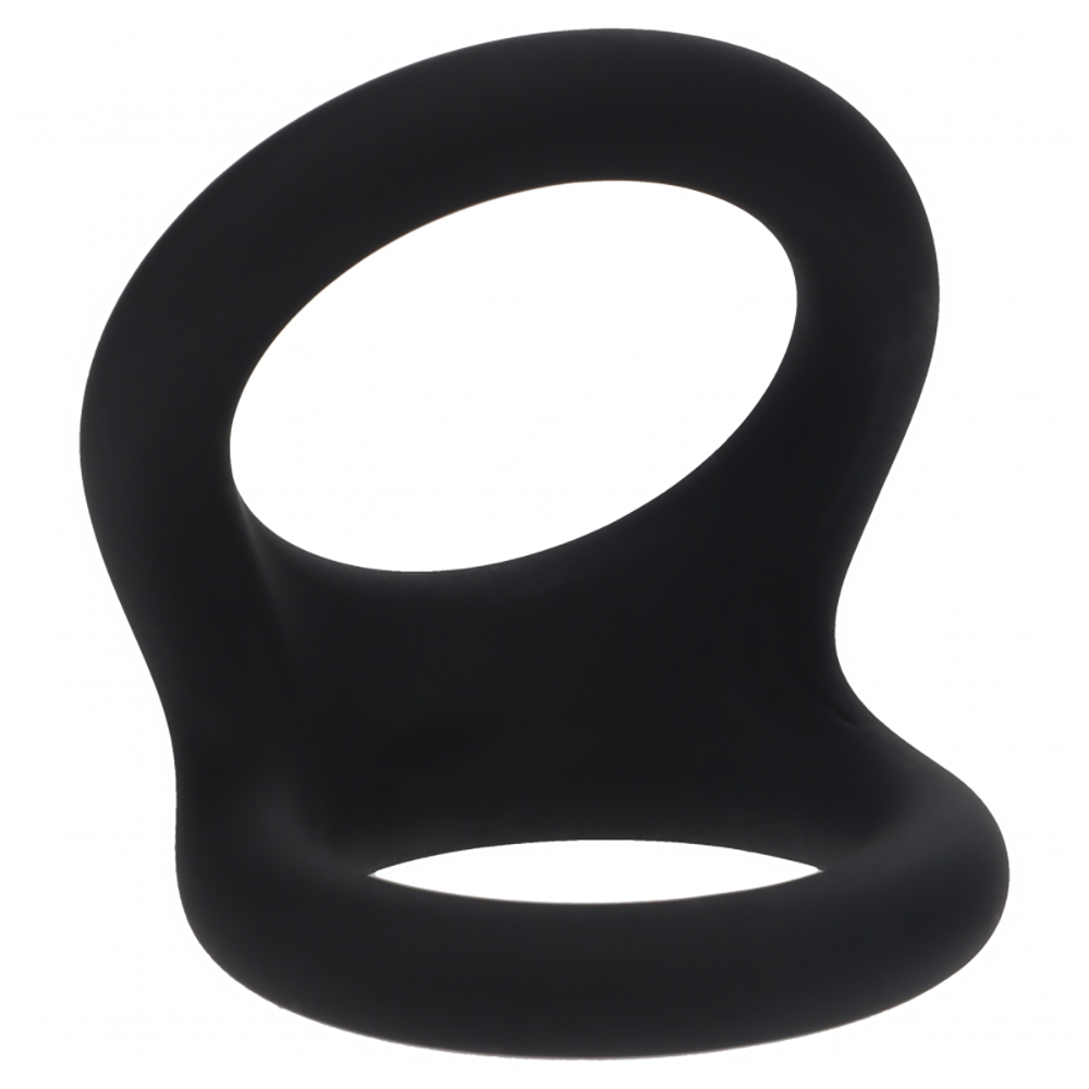 Levelz Double O Silicone Cock Ring L Black 1 Levelz Double O Silicone Cock Ring L Black