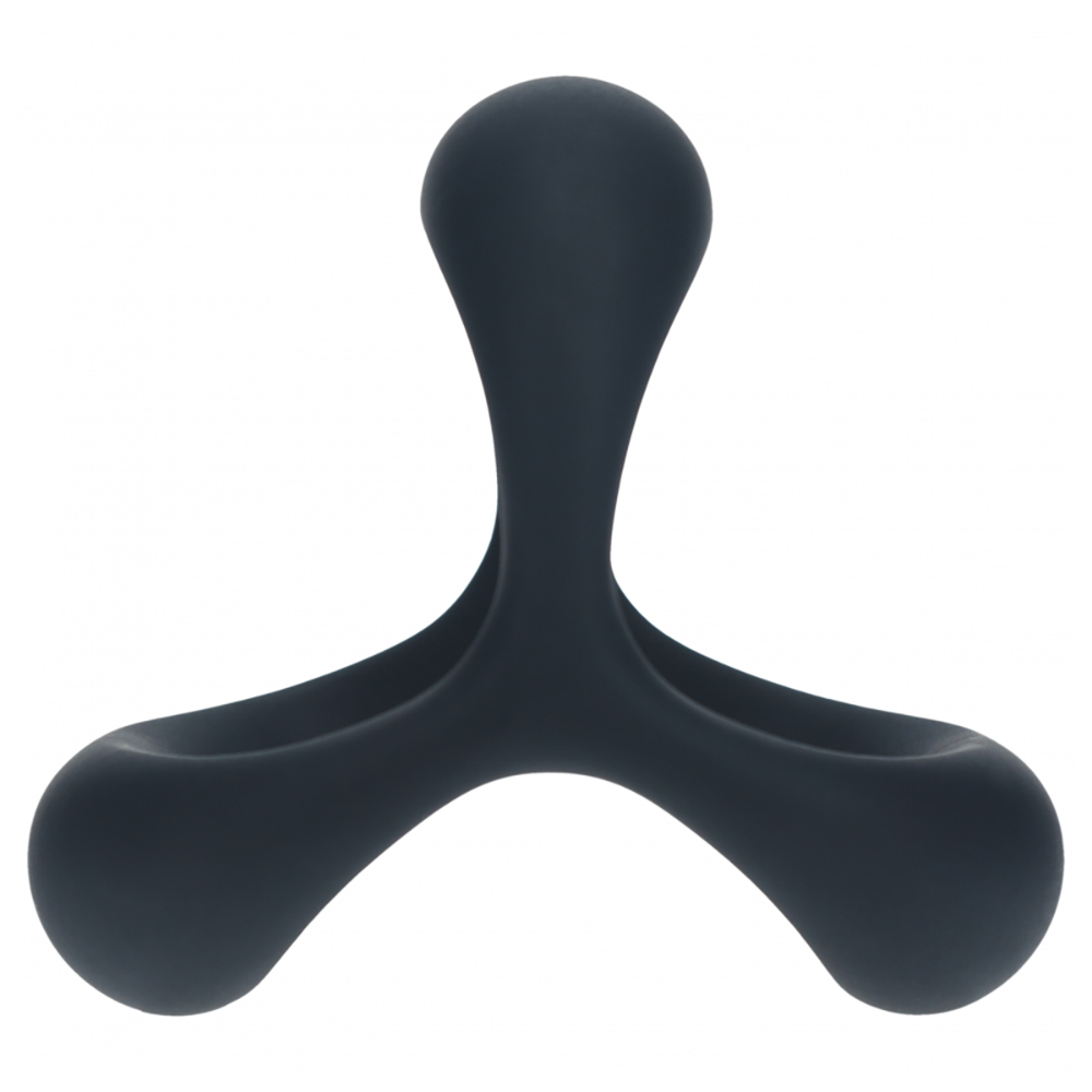 Levelz Tri O Ergo Silicone Cock Ring Black 2 Levelz Tri O Ergo Silicone Cock Ring Black - Image 2