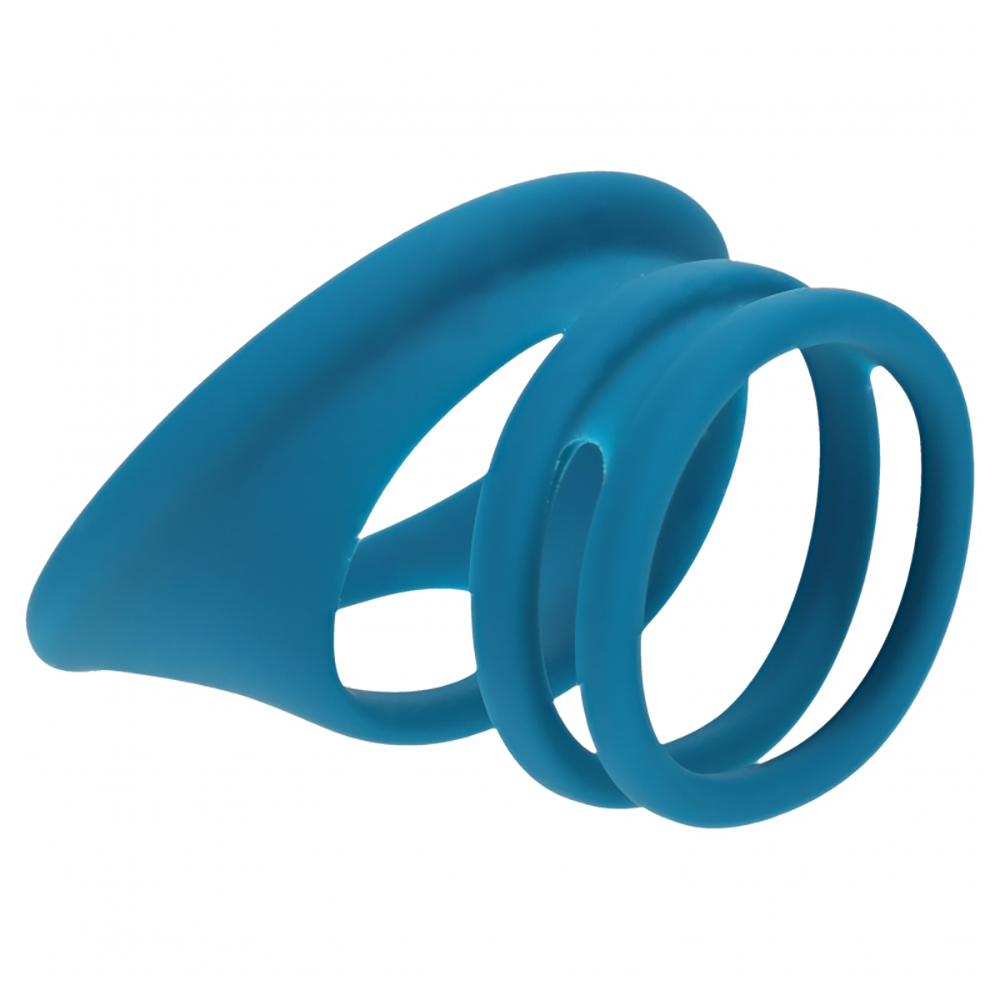 Levelz Set Of 4 Silicone Cock & Ball Rings Teal 2 Levelz Set Of 4 Silicone Cock & Ball Rings Teal - Image 2