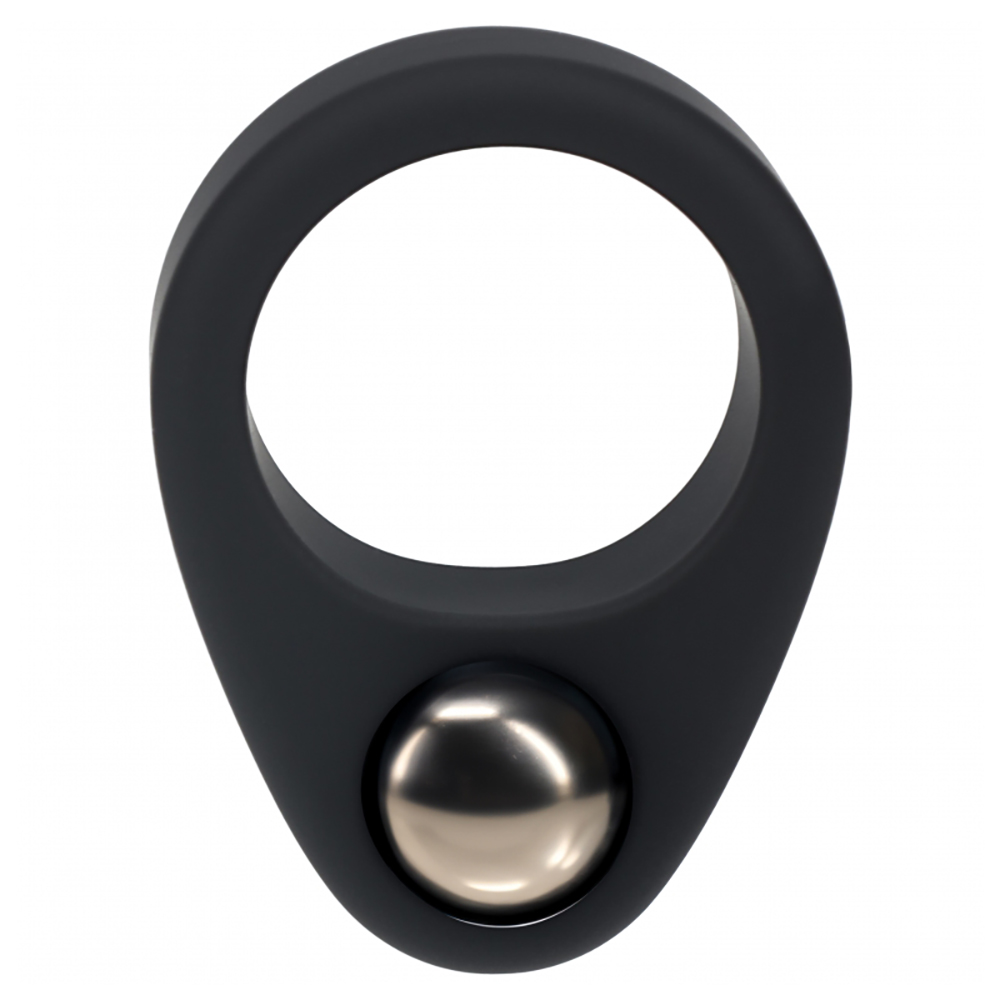 Levelz Liquid Silicone Single Weighted Ball Cock Ring Black 2 Levelz Liquid Silicone Single Weighted Ball Cock Ring Black - Image 2