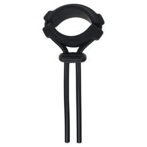 Levelz Detachable Wide Adjustable Silicone Lasso Cock Ring 5mm Black