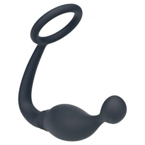 Levelz Silicone Cock Ring With Prostate Stimulator L Black