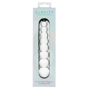 Clarity Glass Dildo Elysian Pearls