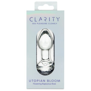 Clarity Glass Dildo Utopian Bloom