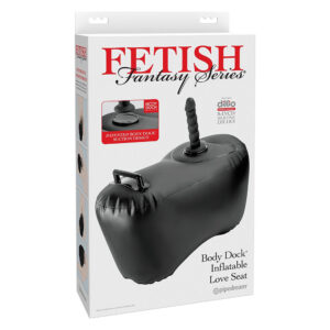 Fetish Fantasy Series Body Dock Inflatable Love Seat Black