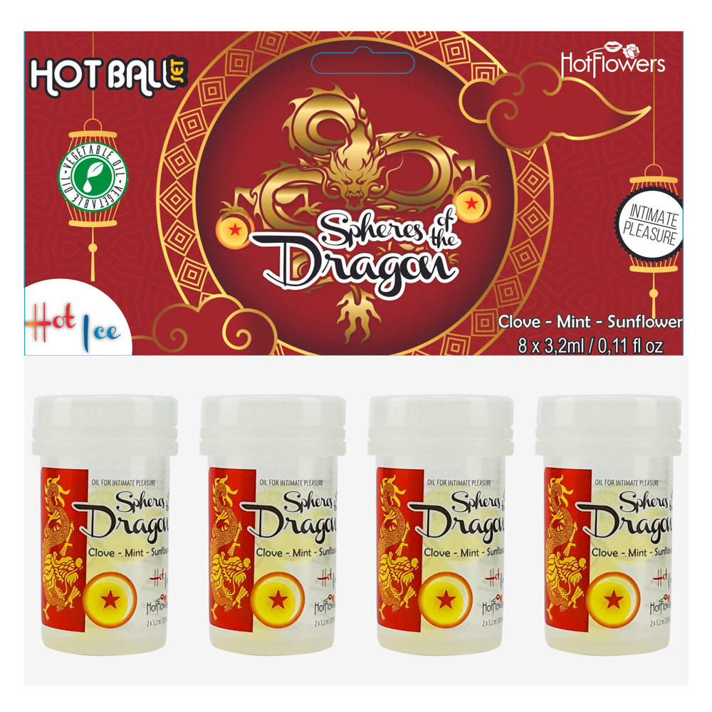 Massage Oil Hot Ball Set Sphere Of Dragon 4Pk 1 Massage Oil Hot Ball Set Sphere Of Dragon 4Pk