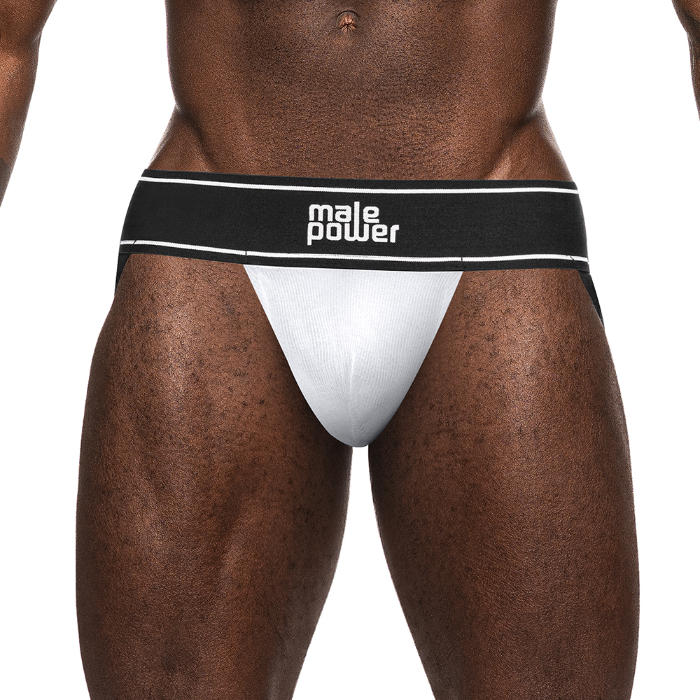 Modal Rib Jock White S/M 2 Modal Rib Jock White S/M - Image 2