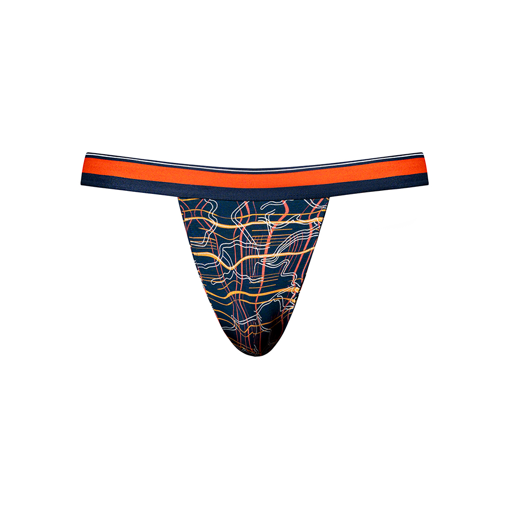 Soo Cumfy Thong Navy/Orange L/X 2 Soo Cumfy Thong Navy/Orange L/X - Image 2