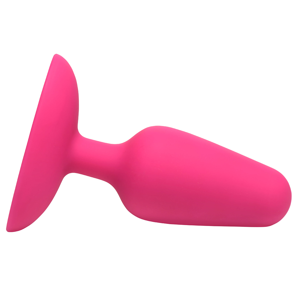 Bang! Flexible Vibrating Silicone Butt Plug Pink 2 Bang! Flexible Vibrating Silicone Butt Plug Pink - Image 2