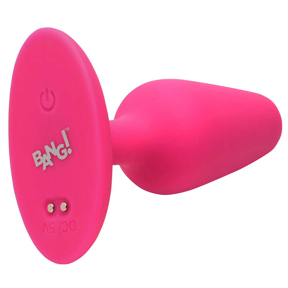 Bang! Flexible Vibrating Silicone Butt Plug Pink 3 Bang! Flexible Vibrating Silicone Butt Plug Pink - Image 3