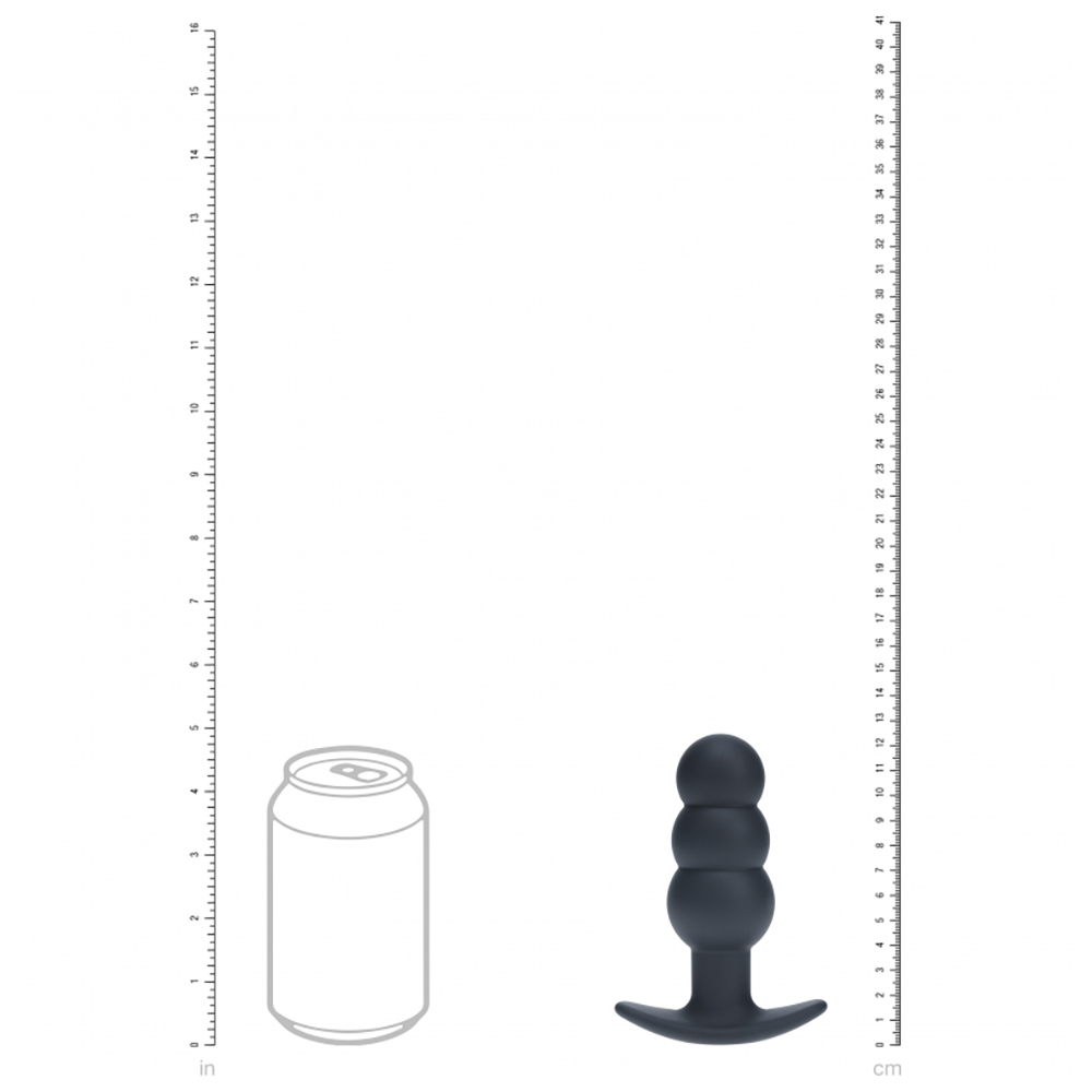 Levelz Tri Bulb Vibrating Silicone Anal Plug Black 3 Levelz Tri Bulb Vibrating Silicone Anal Plug Black - Image 3