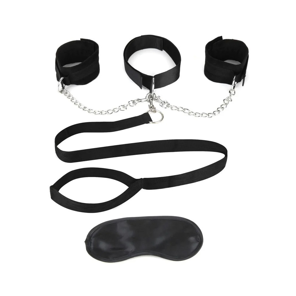 Collar Cuffs & Leash Set With Removable Cuffs & Leash 2 Collar Cuffs & Leash Set With Removable Cuffs & Leash - Image 2