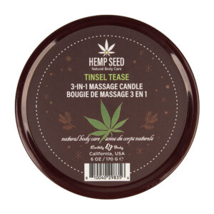 Hemp Seed 3-In-1 Massage Candle Tinsel Tease 6 oz.