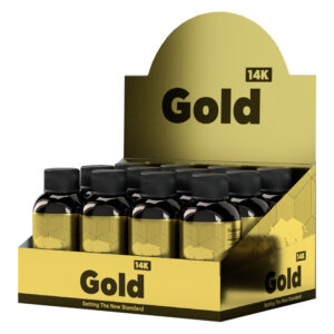 Rhino 14K Gold Liquid Shots 12 Pack Display DJ