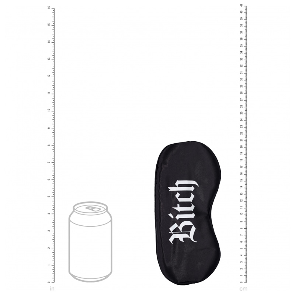 Ouch! Bitch Printed Mask Satin Black 3 Ouch! Bitch Printed Mask Satin Black - Image 3