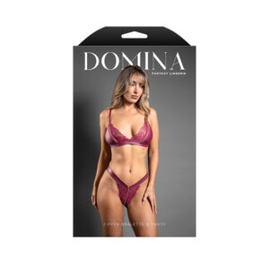Zipper Bralette & Panty S/M