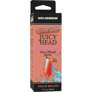Goodhead Juicy Head Cocktails Dry Mouth Spray Peach Bellini 2 oz.