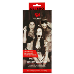 Sei Mio Sensory Surrender Blindfold, Gag And Earplug Kit