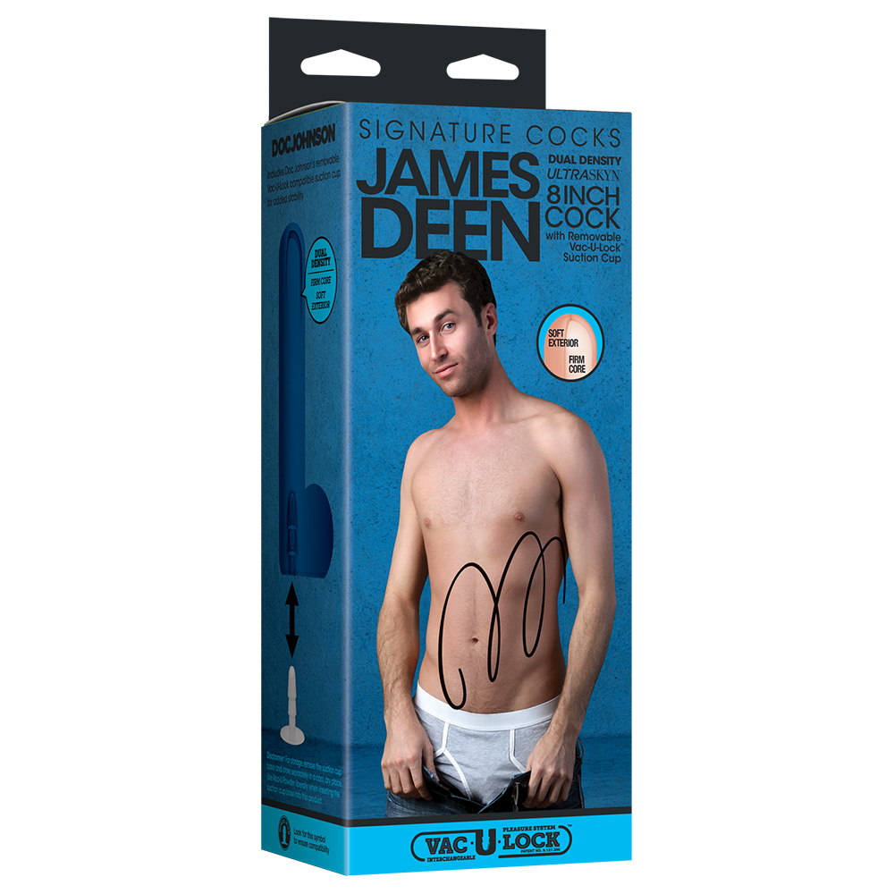 Signature Cocks James Deen 8 Inch Ultraskyn Cock With Removable Vac-U-Lock Suction Cup Vanilla 1 Signature Cocks James Deen 8 Inch Ultraskyn Cock With Removable Vac-U-Lock Suction Cup Vanilla