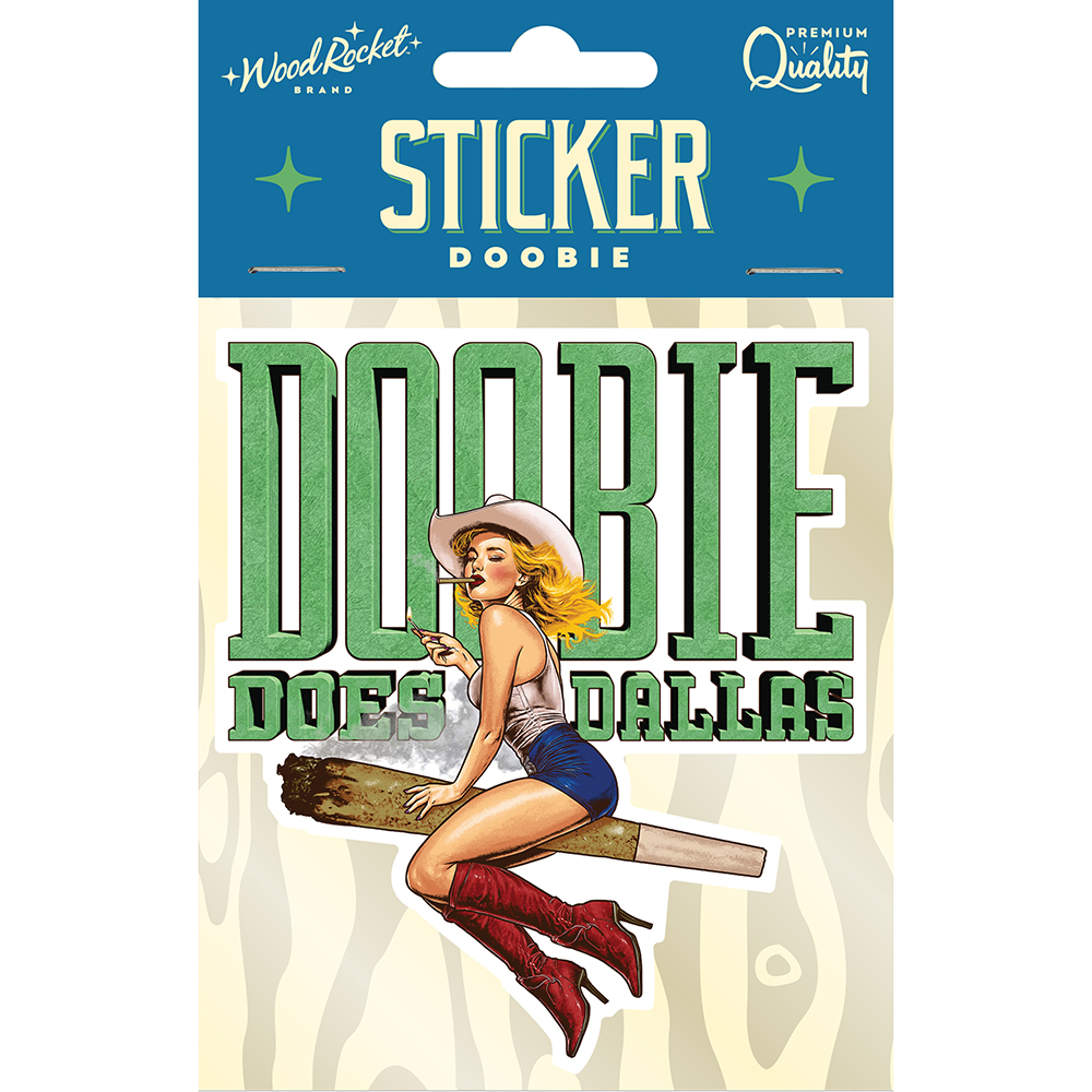 Doobie Does Dallas Sticker 1 Doobie Does Dallas Sticker