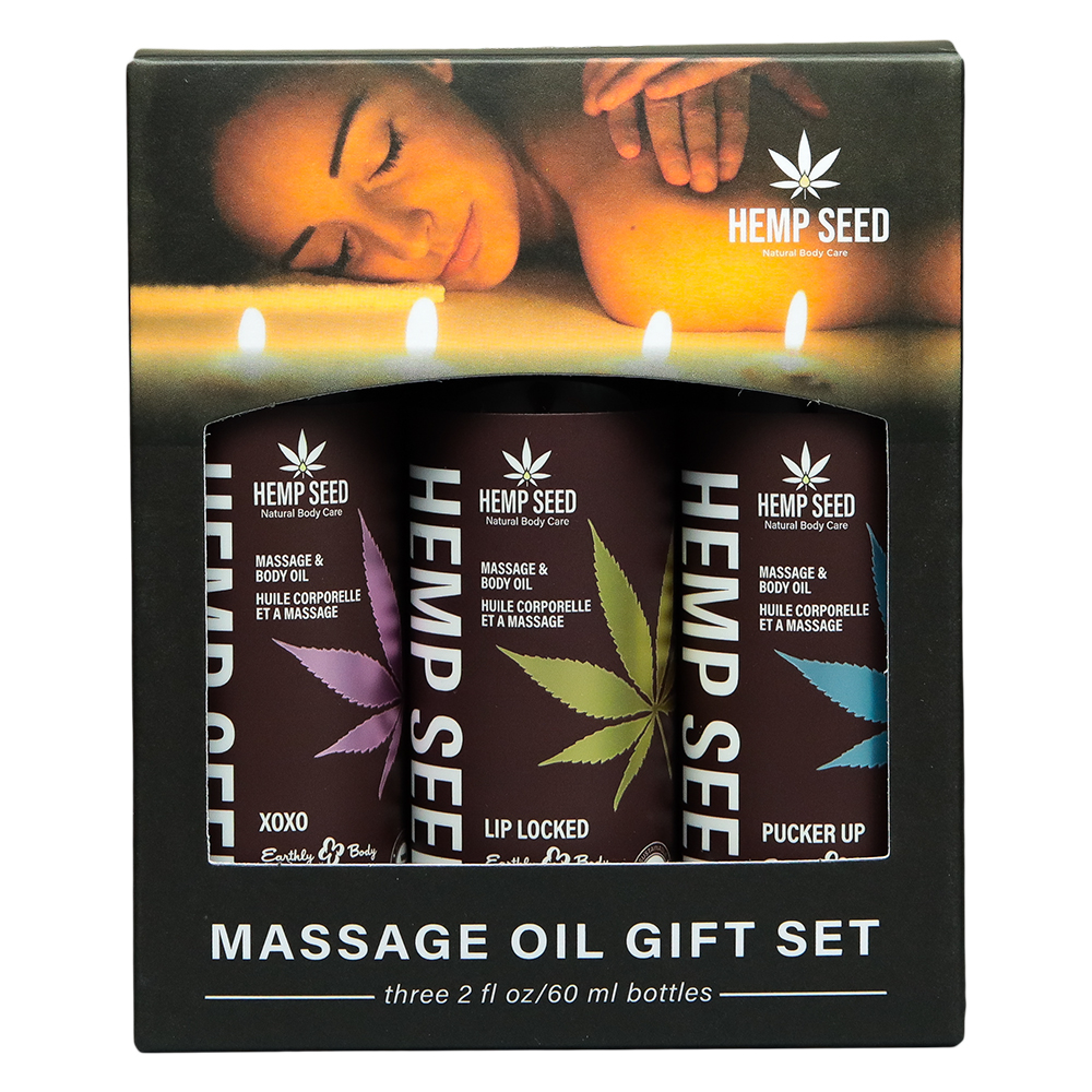 Hemp Seed 3-In-1 Valentine '26 Massage Oil Trio Gift Set 2 oz. 1 Hemp Seed 3-In-1 Valentine '26 Massage Oil Trio Gift Set 2 oz.