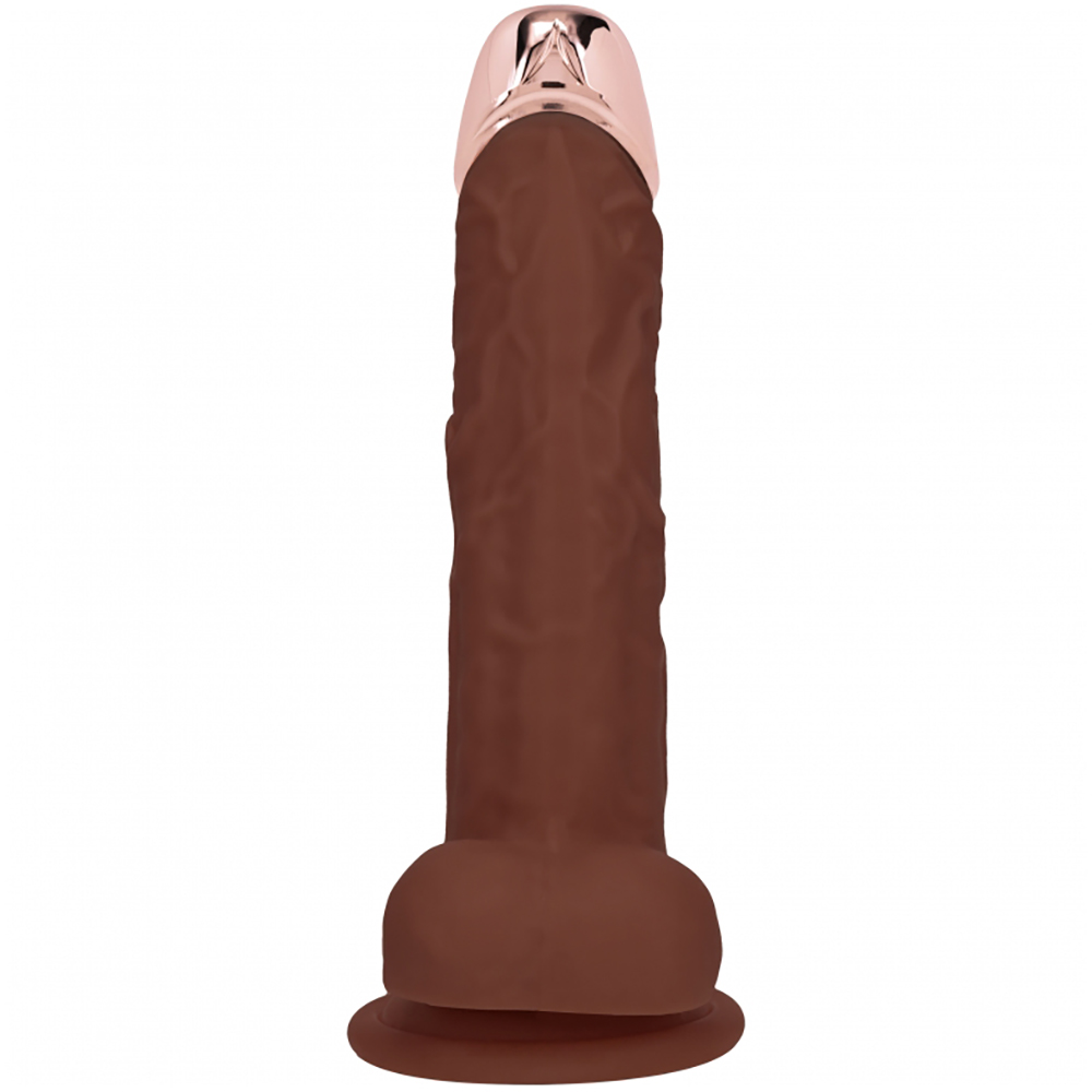 Realrock Rechargeable Metalhead Vibrating Regular Straight With Balls 6" Brown 3 Realrock Rechargeable Metalhead Vibrating Regular Straight With Balls 6" Brown - Image 3
