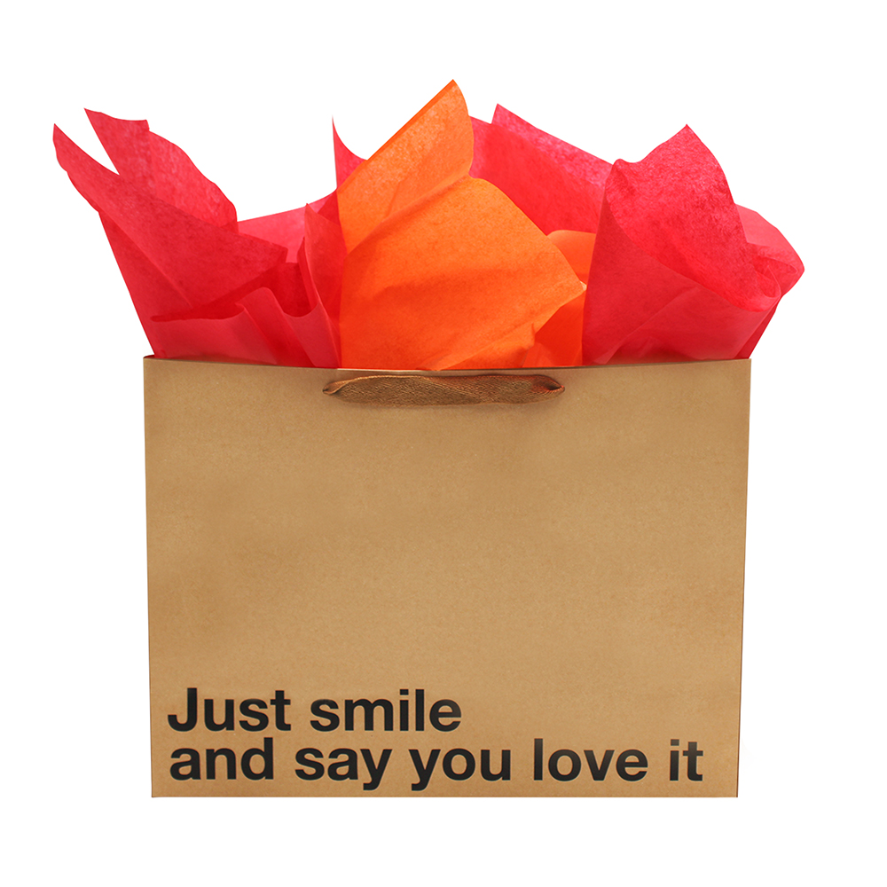 Just Smile And Say You Love It Large Gift Bag 2 Just Smile And Say You Love It Large Gift Bag - Image 2