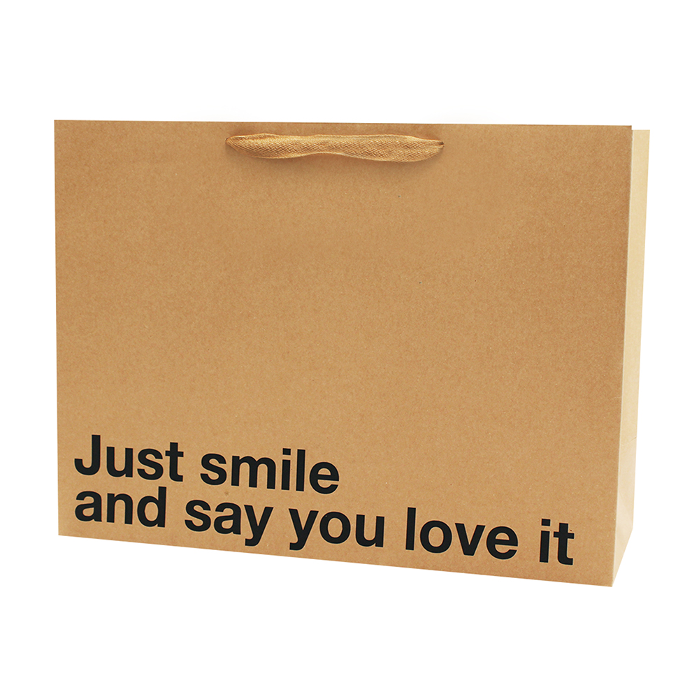 Just Smile And Say You Love It Large Gift Bag 3 Just Smile And Say You Love It Large Gift Bag - Image 3