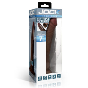 Jock Hard-Core 7" Triple Density Dildo Dark