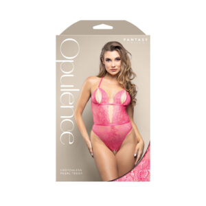 Crotchless Pearl Teddy S/M
