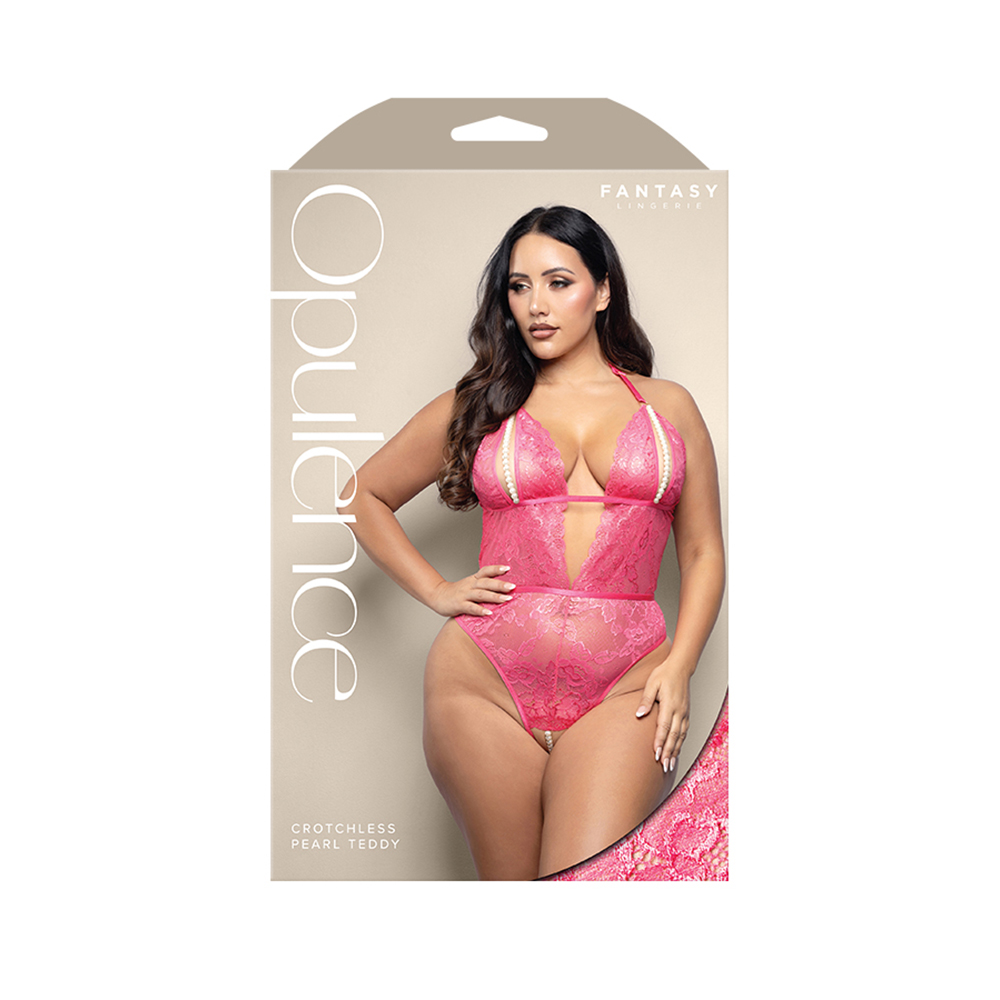 Queen Crotchless Pearl Teddy Queen Size 1 Queen Crotchless Pearl Teddy Queen Size