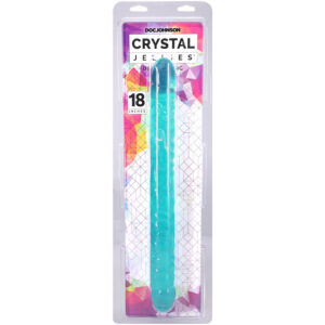 Crystal Jellies 18 Inch Double Dong Teal