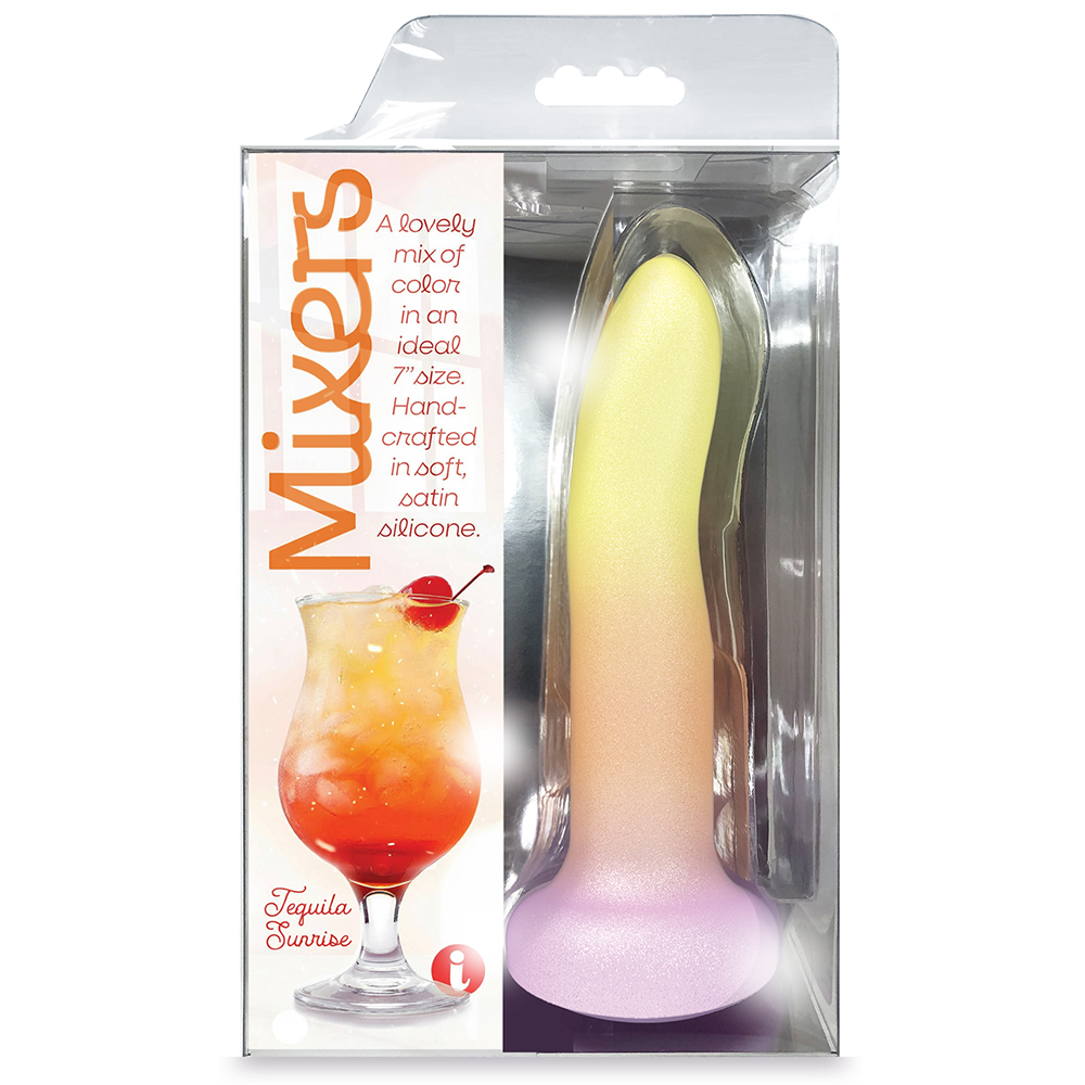 Mixers Tequila Sunrise 8" Dildo 1 Mixers Tequila Sunrise 8" Dildo