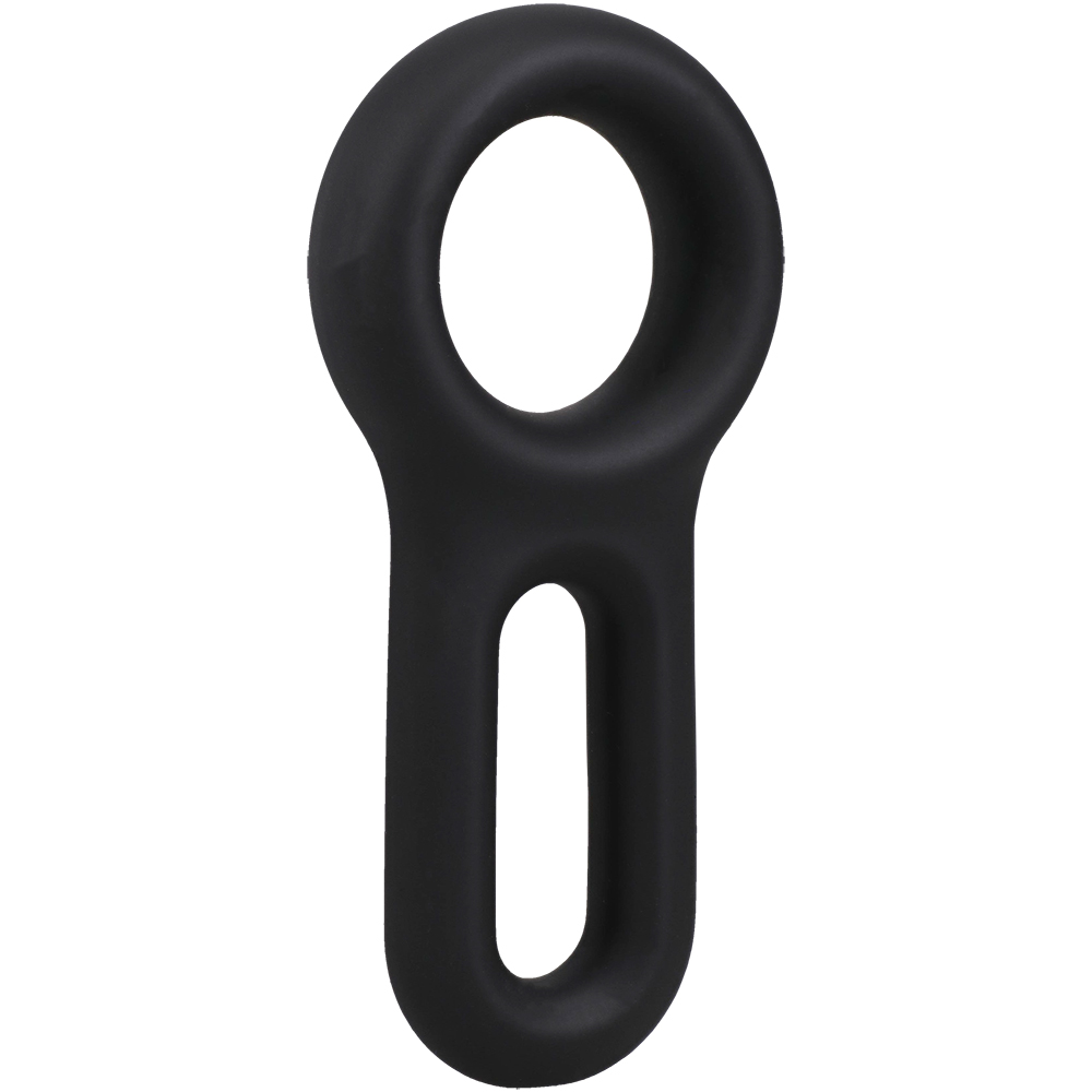 Rock Solid The Keyhole Silicone C-Ring Black 2 Rock Solid The Keyhole Silicone C-Ring Black - Image 2