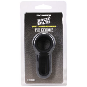 Rock Solid The Keyhole Silicone C-Ring Black