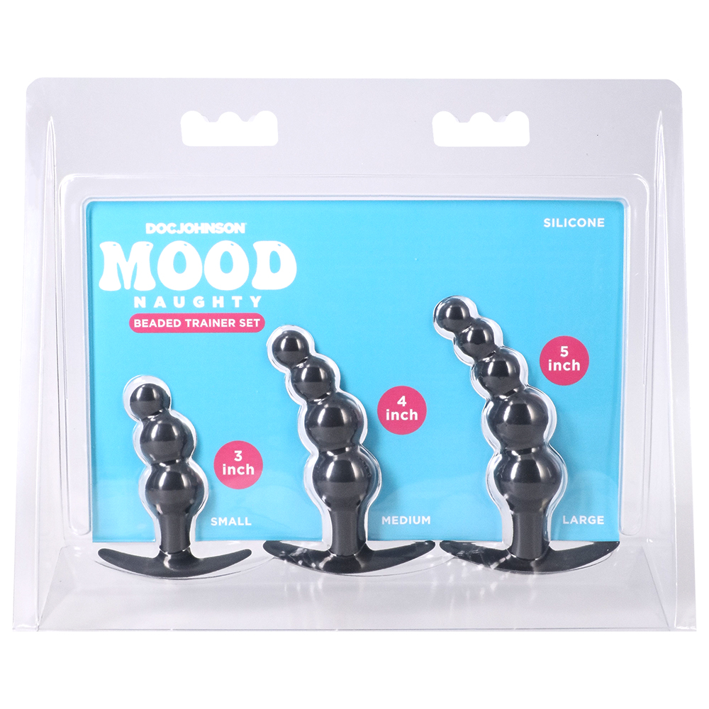 Mood Naughty Beaded Trainer Set Black 1 Mood Naughty Beaded Trainer Set Black