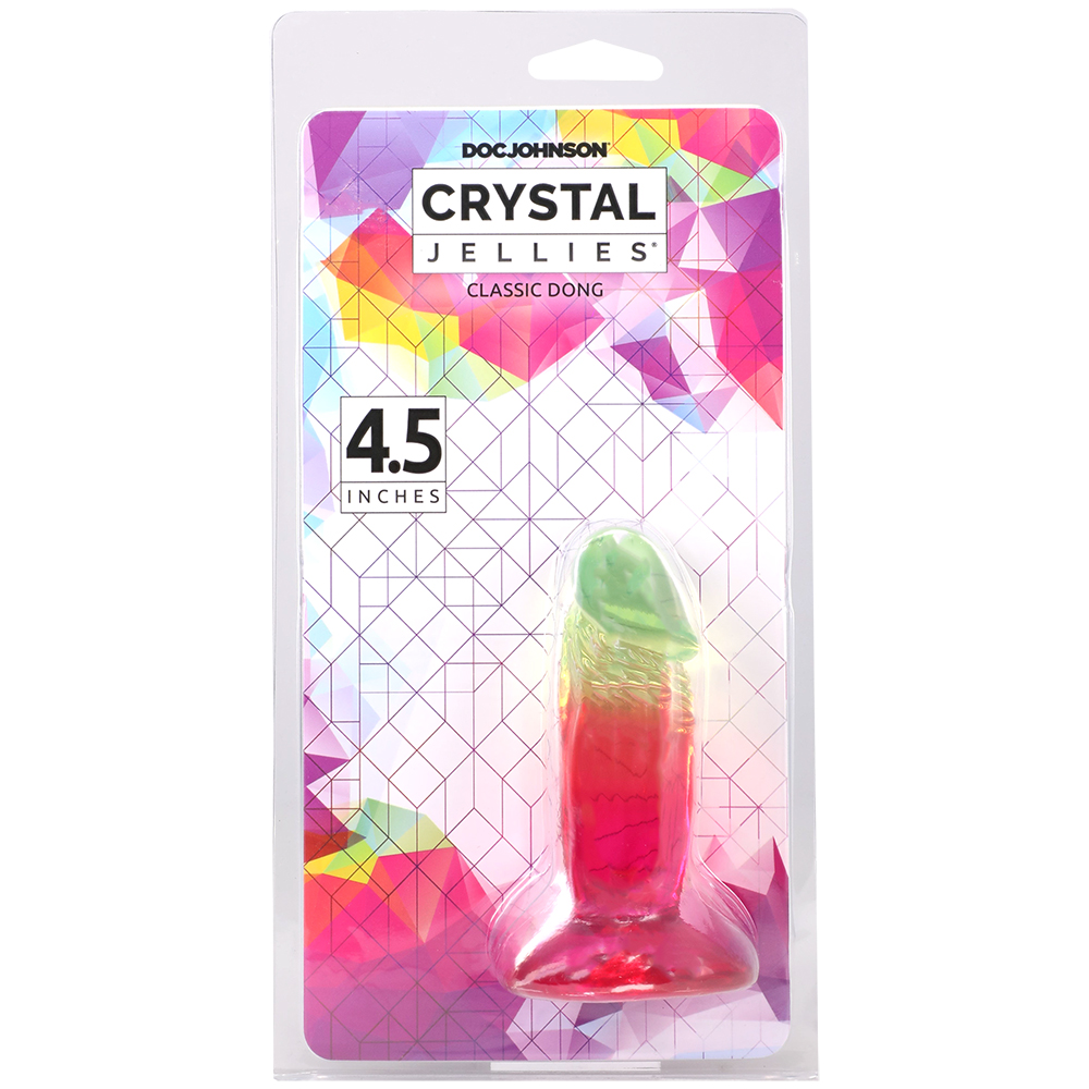 Crystal Jellies 4.5 Inch Dong Rainbow 1 Crystal Jellies 4.5 Inch Dong Rainbow