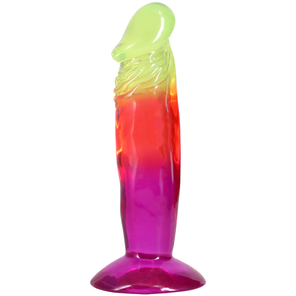 Crystal Jellies 6.5 Inch Dong Rainbow 2 Crystal Jellies 6.5 Inch Dong Rainbow - Image 2