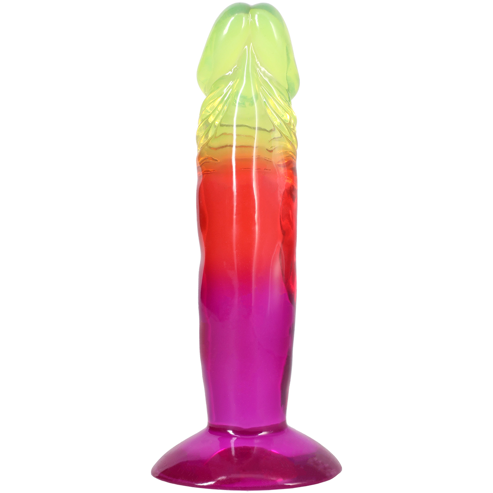 Crystal Jellies 6.5 Inch Dong Rainbow 3 Crystal Jellies 6.5 Inch Dong Rainbow - Image 3