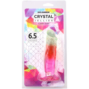 Crystal Jellies 6.5 Inch Dong Rainbow