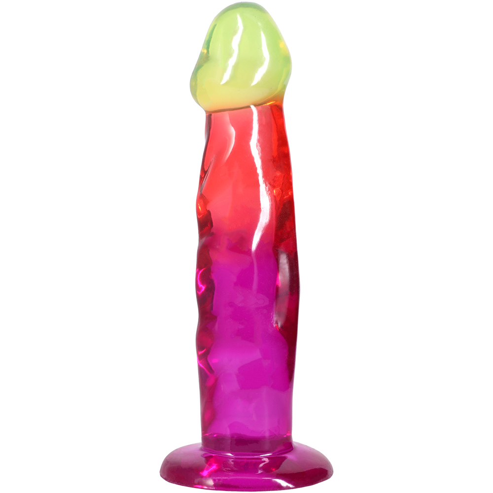 Crystal Jellies 7.5 Inch Dong Rainbow 2 Crystal Jellies 7.5 Inch Dong Rainbow - Image 2