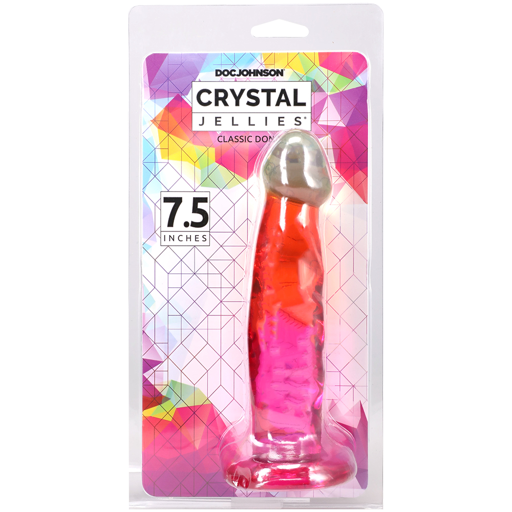 Crystal Jellies 7.5 Inch Dong Rainbow 1 Crystal Jellies 7.5 Inch Dong Rainbow