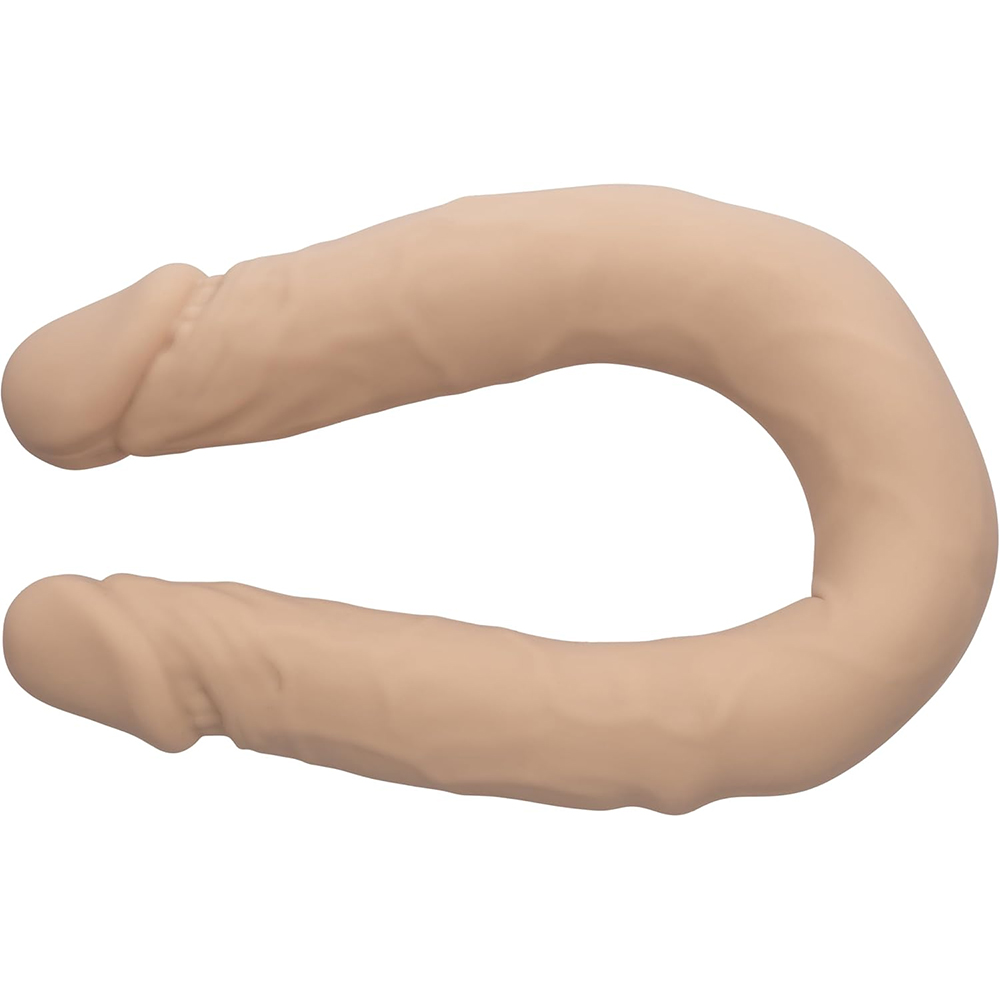 Silicone Studs Bend And Hold Dual Dong 12" Ivory 3 Silicone Studs Bend And Hold Dual Dong 12" Ivory - Image 3