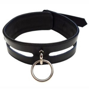 Rouge Leather Fashion Collar Black With 40cm Ring