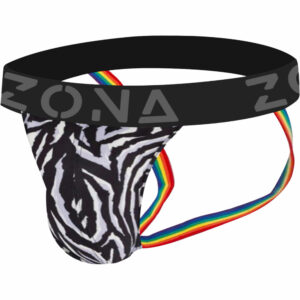 Zebra Pride Pulse Jockstrap Large