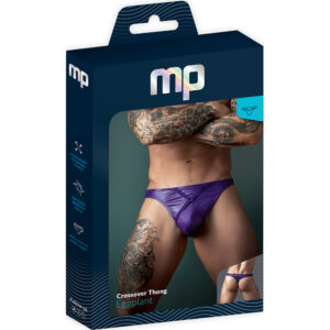 Eggplant Crossover Thong Plum L/XL