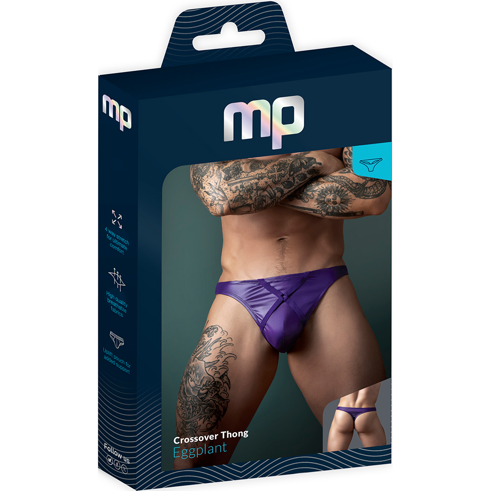 Eggplant Crossover Thong Plum L/XL 1 Eggplant Crossover Thong Plum L/XL