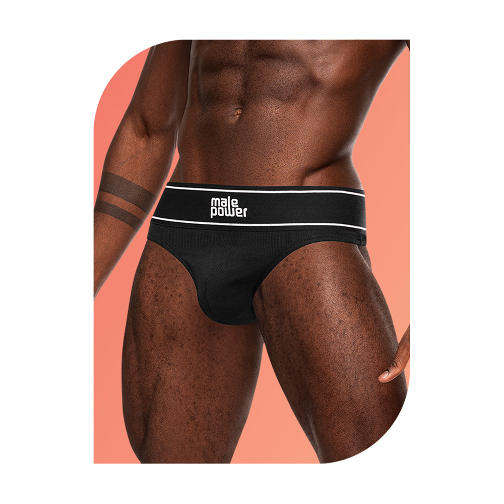 Wow Modal Rib Bong Thong Black L/XL 2 Wow Modal Rib Bong Thong Black L/XL - Image 2