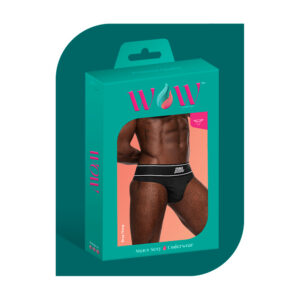 Wow Modal Rib Bong Thong Black L/XL