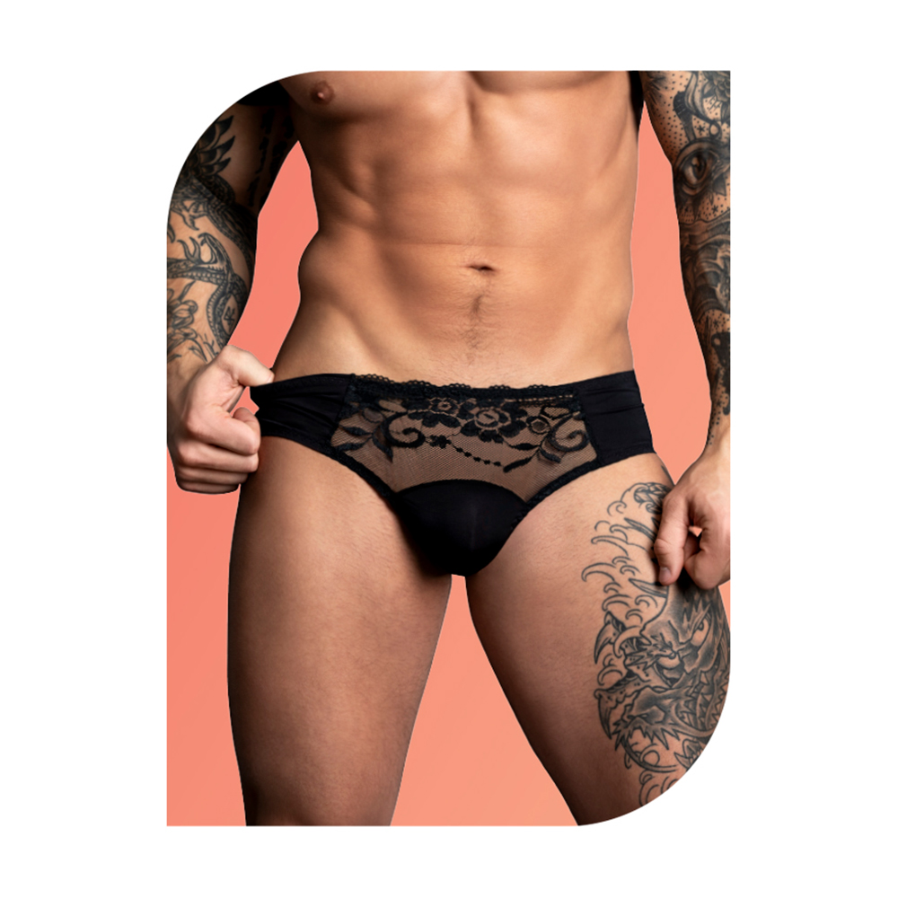 Wow Sassy Lace Bikini Black Small 2 Wow Sassy Lace Bikini Black Small - Image 2